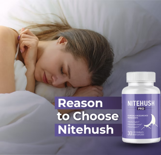 How does NiteHush Pro work to support healthy breathing and reduce snoring during sleep