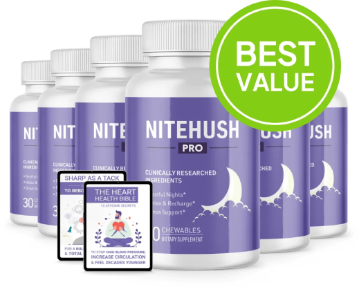 NiteHush Pro supplement final offer image encouraging customers to order now for snoring support